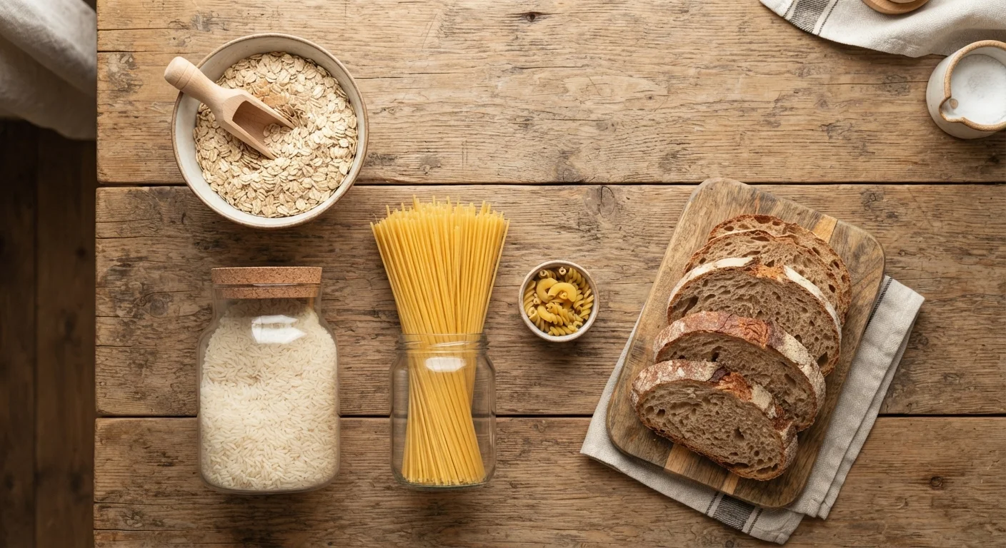 Cheap Carbohydrates Compared: Oats, Rice, Pasta, and Bread