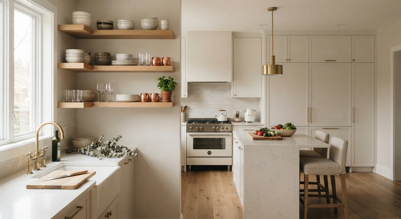 Open Shelving vs. Closed Cabinets: Which Keeps Your Home Tidier?