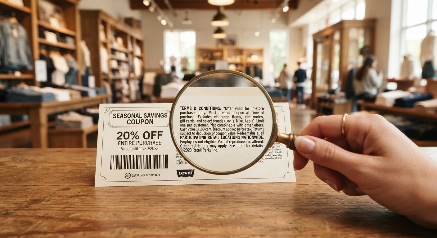 Reading a Coupon's Fine Print: Terms Every Shopper Should Recognise