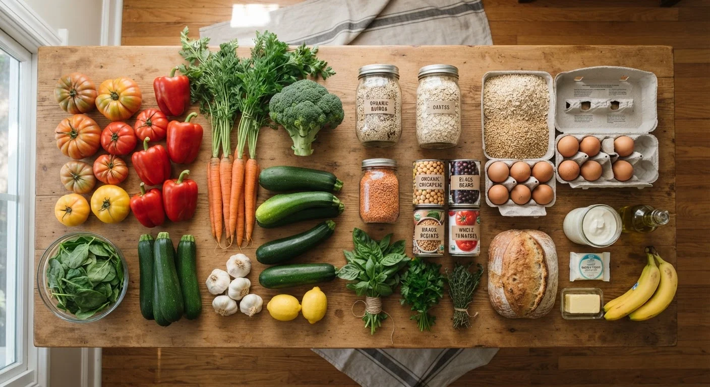 Weekly Grocery Checklist for a Balanced, Budget-Conscious Pantry