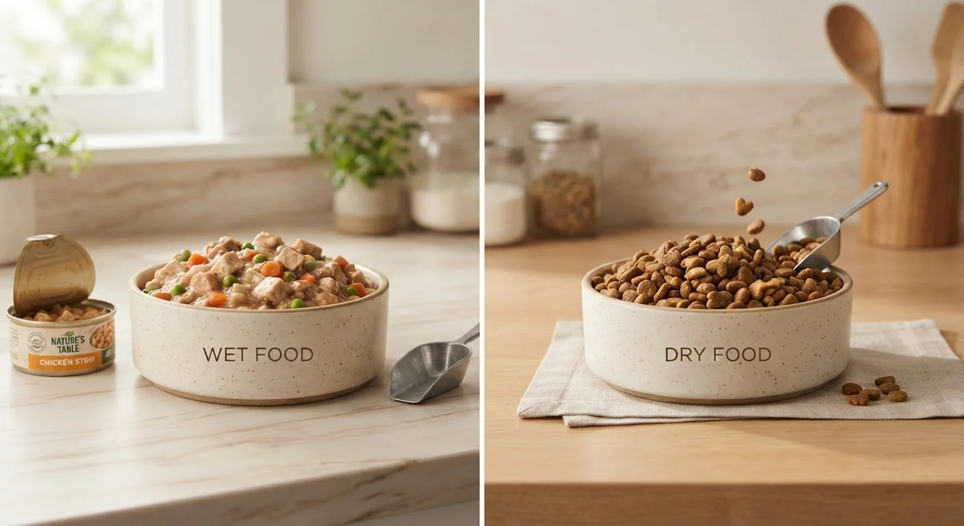 Wet Food vs. Dry Food: Nutritional Differences That Affect Your Pet's Health